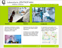 Tablet Screenshot of laboratoriocentrofama.com